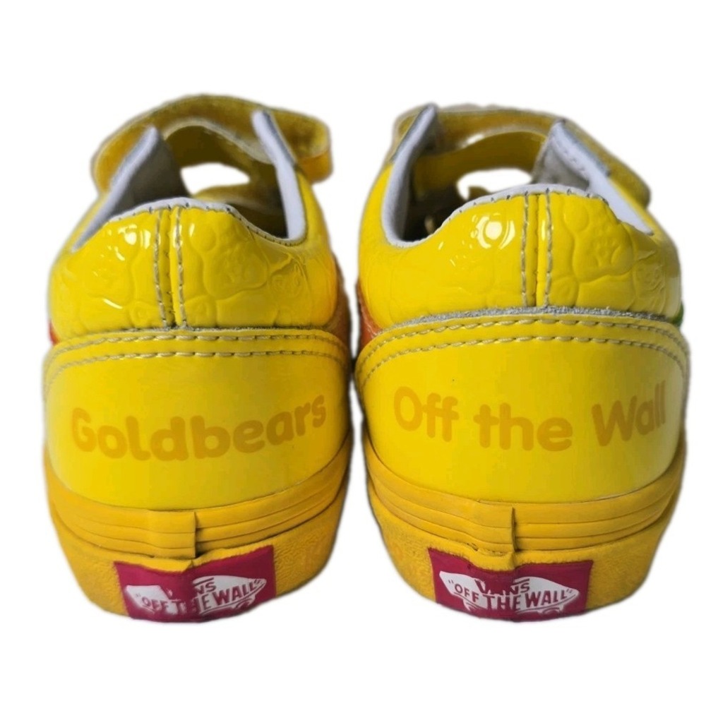 Vans Haribo Old Skool Goldbears Yellow Gummy Bear Patent Leather Kids Size 13.5 - Picture 3 of 8